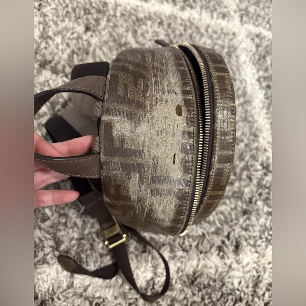 Authentic FENDI Backpack/ FF FENDI LOGO Super cute!! - Picture 8 of 12